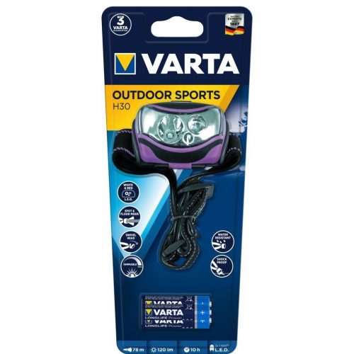 VARTA Fejlámpa Outdoor Sports H30 (+3AAA)