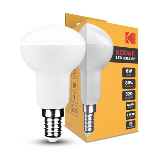 KODAK Max LED Izzó R50 6W E14 120° 2700K (520 lumen)