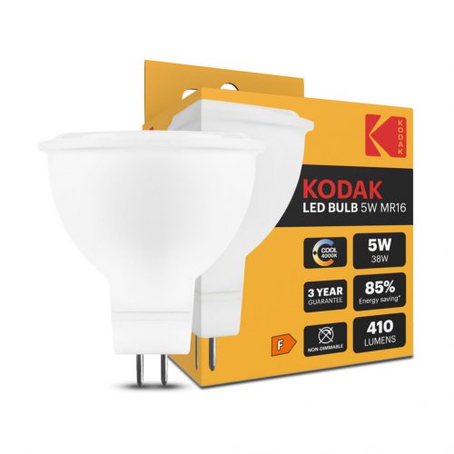 KODAK Max LED Izzó Spot Alu-Plastic 5W MR16 100° 4000K (410 lumen)