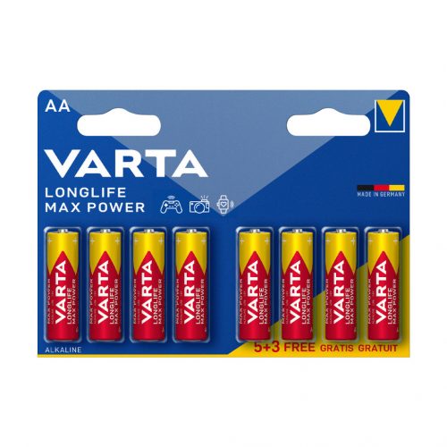 VARTA Longlife Max Power Alkáli Ceruza Elem AA B5+3