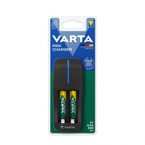 VARTA Akkutöltő Mini + 2x800mAh R2U AAA (AA/AAA) (900 min)