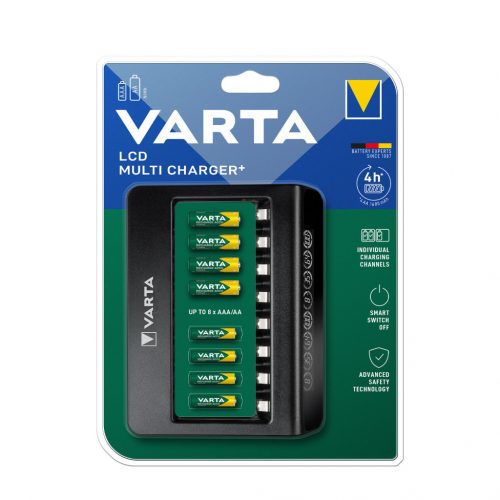 VARTA Akkutöltő LCD Multi üres 8 csatornás (AA/AAA) (240min)