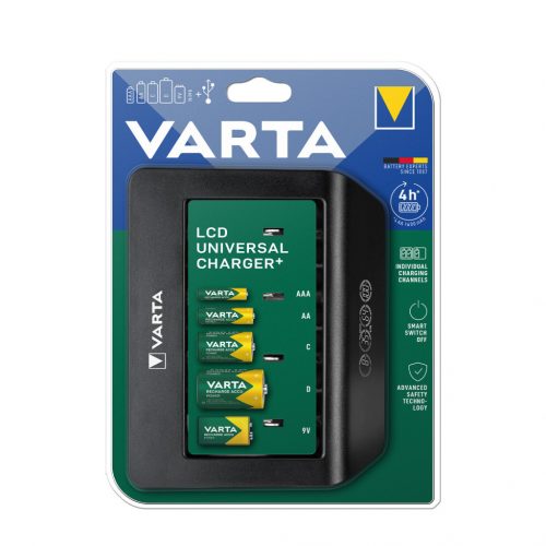 VARTA Akkutöltő LCD Univerzális (AA/AAA/C/D/9V) (üres)