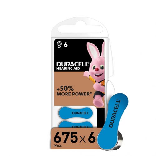 Duracell Hallókészülék Elem DA675 0%Hg (1,45V) B6