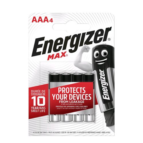 Energizer Max Alkáli Mikro Elem AAA B4