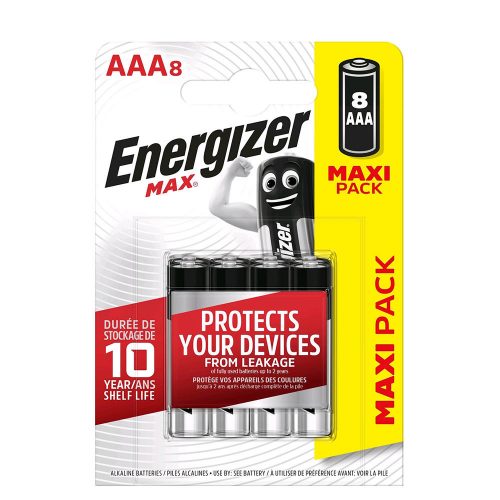 Energizer Max Alkáli Mikro Elem AAA B8