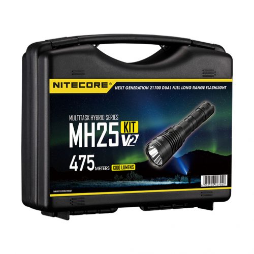 Nitecore Vadászlámpa Szett MH25V2 (+1x21700) HP LED (1300 lumen)