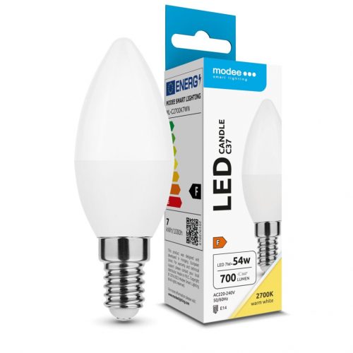 Modee Lighting LED Izzó Gyertya (Candle) 7W E14 200° 2700K (700 lumen) ERP