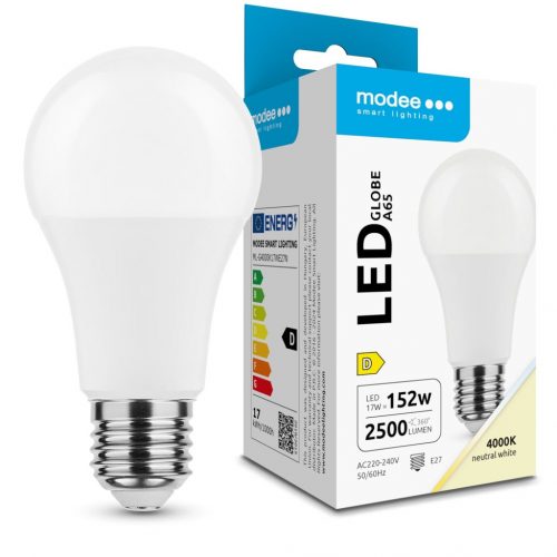 Modee Lighting LED Izzó Globe A65 17W E27 200° 4000K (2500 lumen) ERP