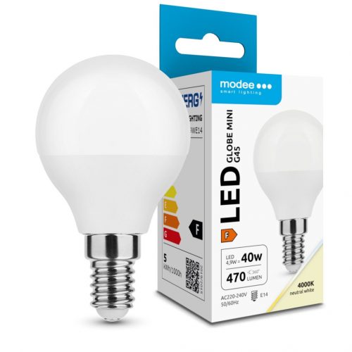 Modee Lighting LED Izzó Globe Mini G45 4,9W E14 200° 4000K (470 lumen) ERP