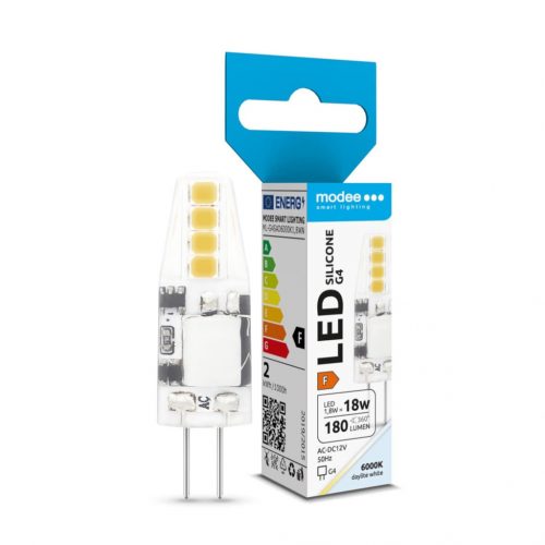 Modee Lighting LED Izzó G4 Silicon AC-DC 12V 1,8W 6000K (180 lumen) ERP