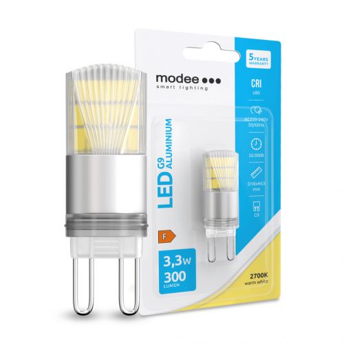 Modee Lighting LED Izzó G9 Aluminium 3,3W 2700K (300 lumen)