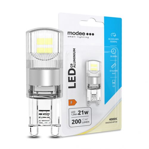 Modee Lighting LED Izzó G9 Alumínium 1,9W 4000K (200 lumen) ERP B1