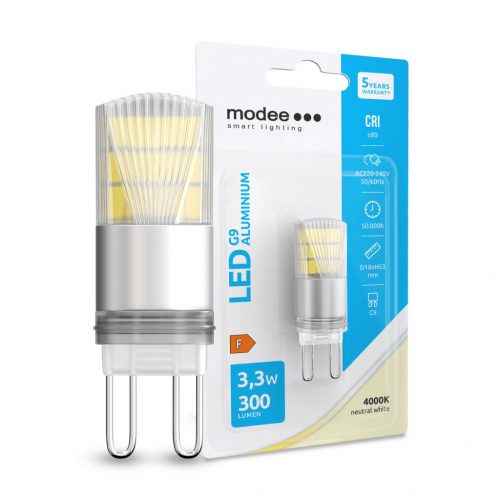 Modee Lighting LED Izzó G9 Aluminium 3,3W 4000K (300 lumen)