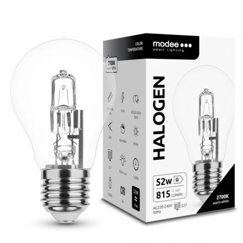 Modee Smart Lighting ECO Halogén Izzó Classic 52W E27 (815 lumen)