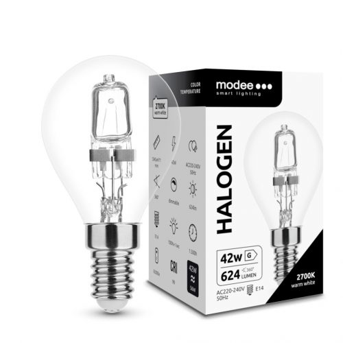 Modee Smart Lighting ECO Halogén Izzó Classic Mini 42W E14 (624 lumen)