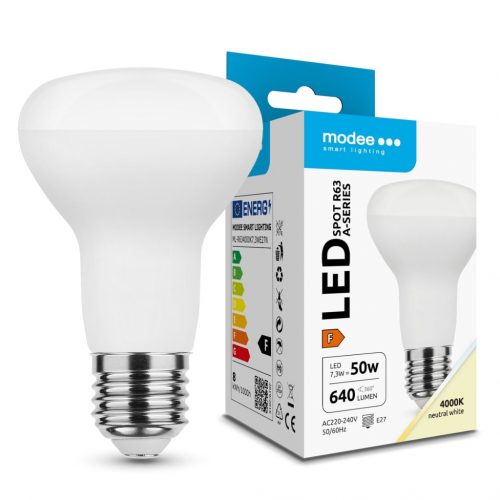 Modee Lighting LED Izzó Spot R63 7,3W E27 110° 4000K (640 lumen) A-series ERP