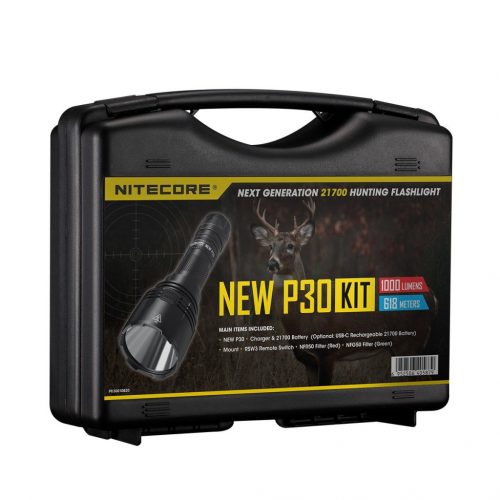 Nitecore Vadászlámpa Szett NEW P30 (1x21700) CREE XP-L HI V3 (1000 lumen) Econom