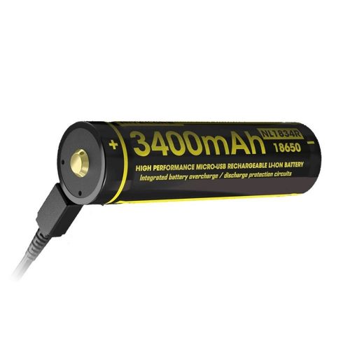 Nitecore Kellék Akkumulátor 18650 NL1834R USB-s 3400mAh 2A 3,6V B1