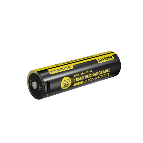 Nitecore Kellék Akkumulátor 18650 NL1836R USB-C 3600mAh 2A 3,6V B1