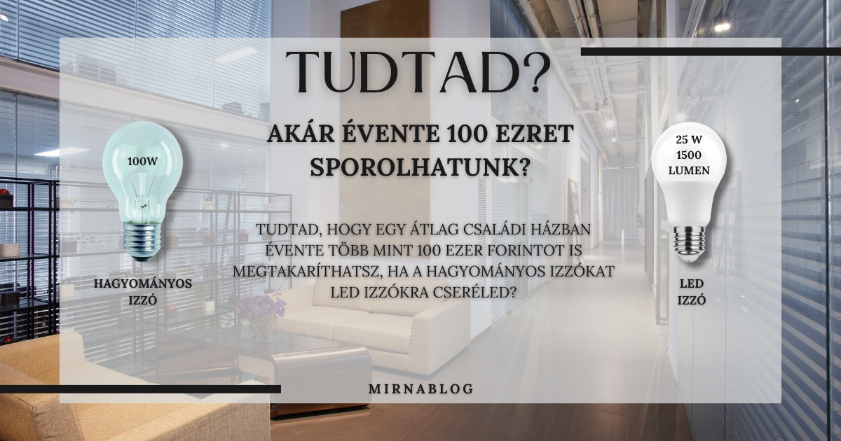 Mennyit Spórolhatsz LED Izzókkal? – Részletes összehasonlítás